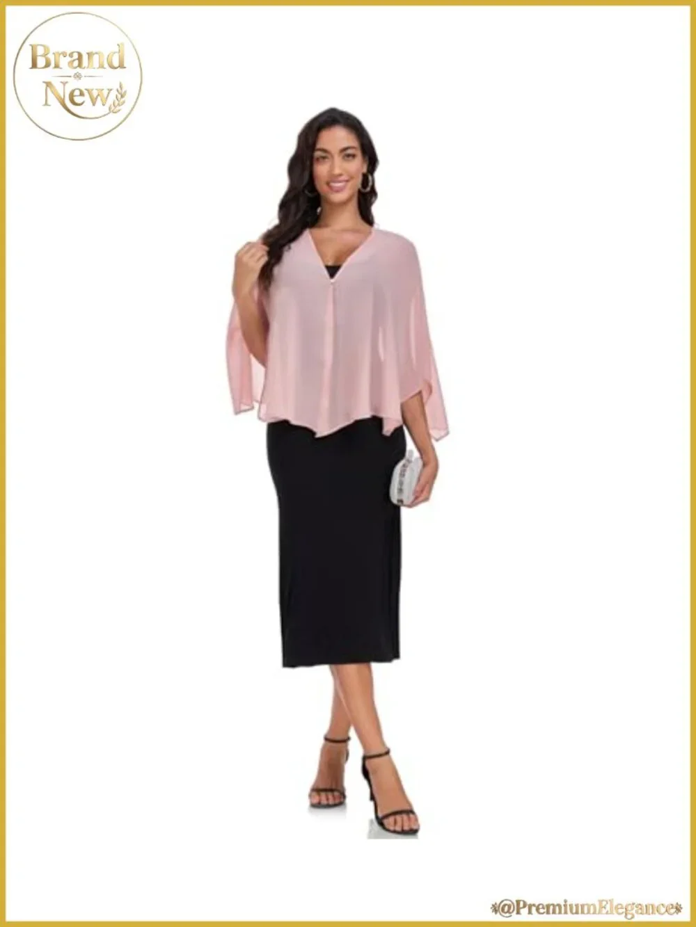 Chiffon Shawl Wrap for Evening Wedding Guest Cover Up